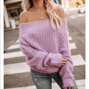 Davina Cozy off the shoulder sweater